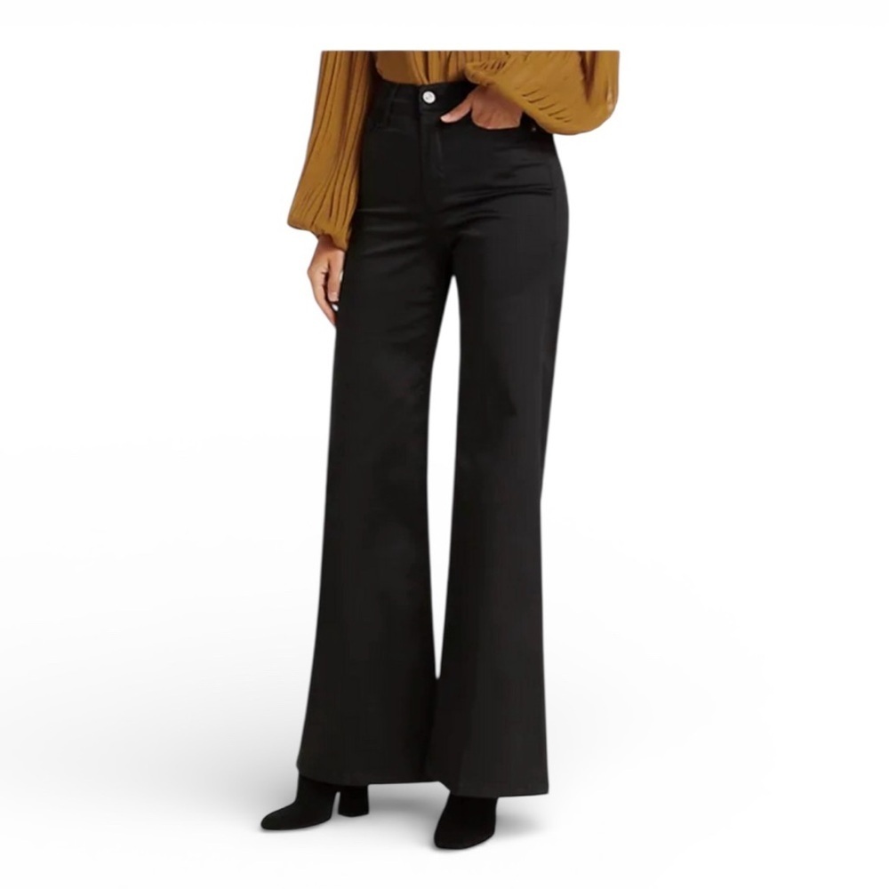 FRAME Denim Le Palazzo Sateen - Black NWT - Picture 7 of 7